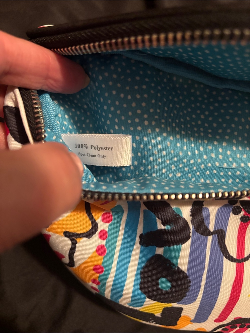 Brighton Multicolor Abstract Print Crossbody - Picture 8 of 10